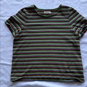 Madewell Multicolor Striped Short Sleeve Tee